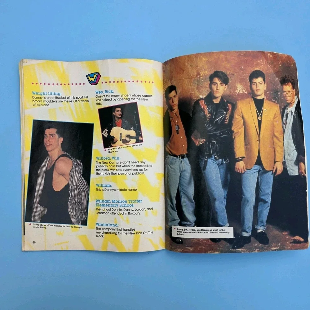 New Kids on the Block Magazine NKOTB New Kids A to Z 1991 Vintage